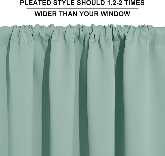 RYB HOME Cafe Blackout Curtains 24 inch Length, RV Curtains - Image 9