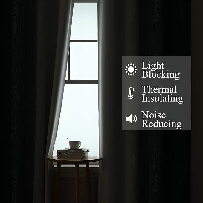 Estelar Textiler Blackout Curtains 102 Inches Long 2 Panels - Image 3