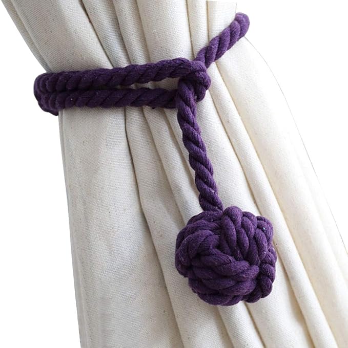 Melaluxe 2 Pack Curtain Tiebacks by Melaluxe