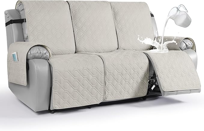 VANSOFY Waterproof Recliner Couch Covers, Sofa Covers Non-Slip 1-Piece Washable by VANSOFYFURNITURECOVERS