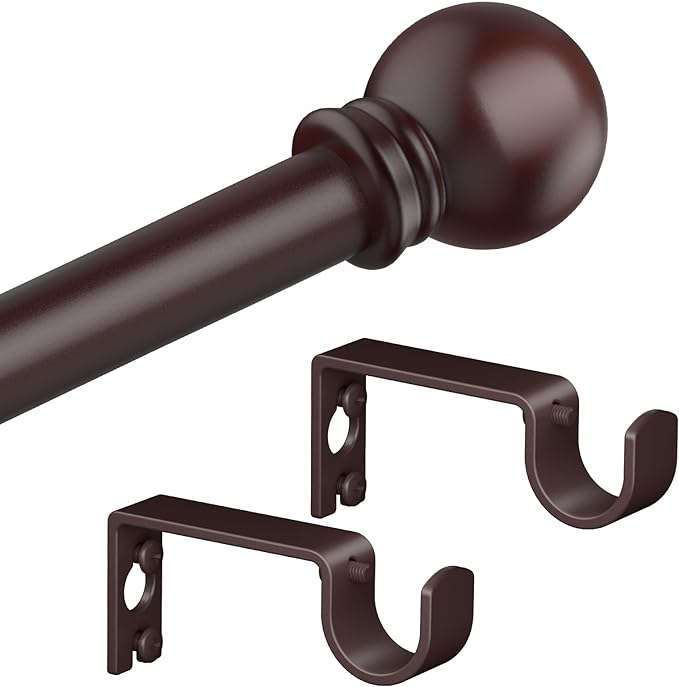 Bronze Curtain Rods for Bedroom by Authandis