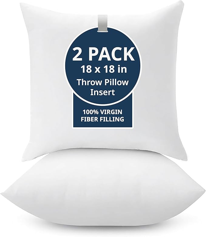 LANE LINEN 18 x 18 Throw Pillow Insert by LaneLinen