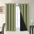 Yakamok 100% Blackout Window Curtain Panels, Heat and Full Light Blocking Drapes by Yakamok