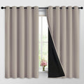 Yakamok 100% Blackout Curtains 63 Inches Long, 2 Thick Layers Heat and Full by Yakamok