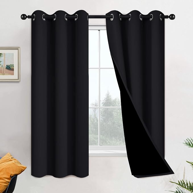 Yakamok 100% Blackout Lined Pair Curtains by Yakamok