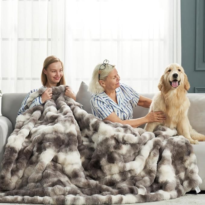 Cozy Bliss Faux Fur Throw Blanket by CozyBliss