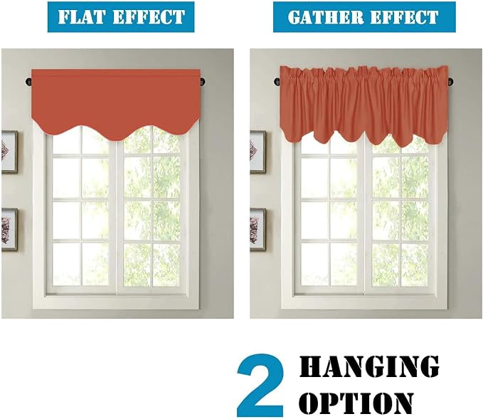 H.VERSAILTEX 4 Panels Blackout Curtain Valances - Image 5