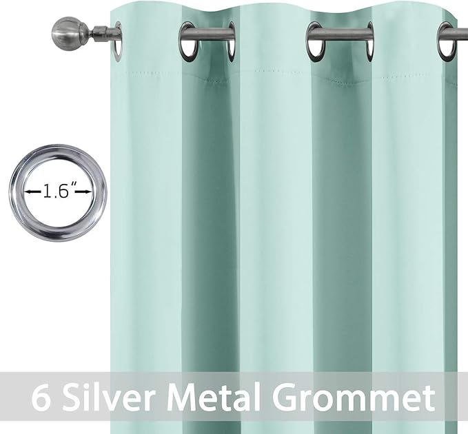Yakamok Blackout Curtains for Bedroom，Thermal Insulated Room Darkening Drapes - Image 2