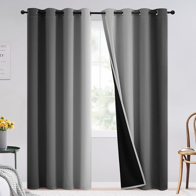 SimpleHome 100% Blackout Ombre Room Darkening Curtains by SimpleHome