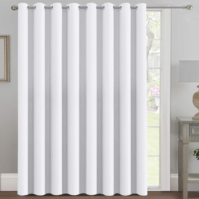 H.VERSAILTEX Patio White Curtains 100 x 96 Inches by HVERSAILTEX