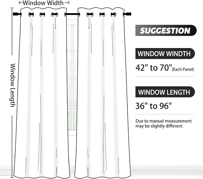 SimpleHome Ombre Room Darkening Curtains 45 inches Length - Image 8