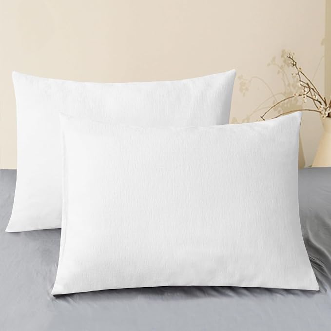 CaliTime Throw Pillow Covers Decorative 20 X 26 Inches Pack of 2 Cozy Chenille by CaliTime