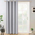 Yakamok Wide Thermal Blackout Patio Door Curtain Panel, Light Grey Grommet by Yakamok