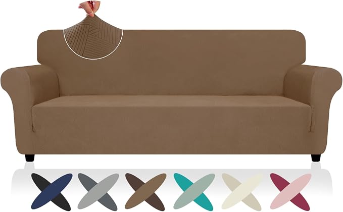 ZNSAYOTX Oversized Super Stretch Couch Cover, New Striped Sofa Covers by ZNSAYOTX