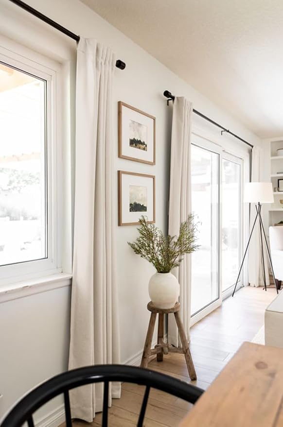 100% Blackout Shield Linen Blackout Curtains - Image 5