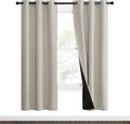 NICETOWN Natural Blackout Curtains 70 inches Long, 2 Pieces, Full Light by NICETOWN