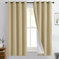 Yakamok 100% Blackout Curtain Panels 63 inches Cold and Light Blocking Drapes by Yakamok