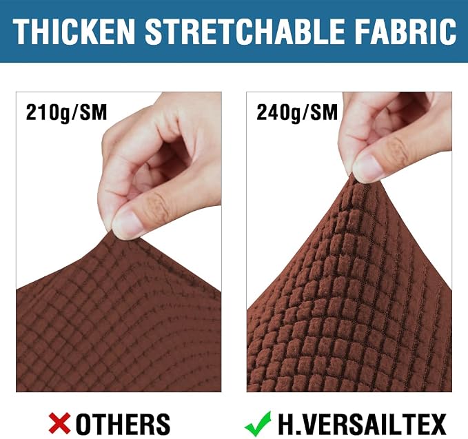 H.VERSAILTEX 3 Piece Stretch Sofa Covers - Image 3