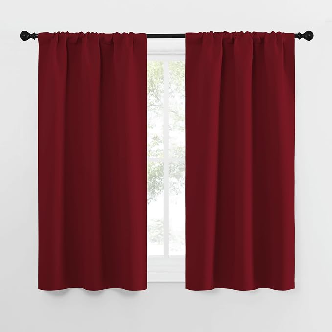 NICETOWN 50inch Curtains for Small Windows, Thermal Insulated Privacy Short by NICETOWN