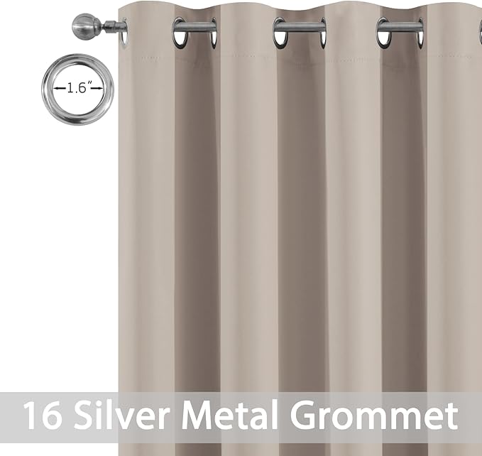 Yakamok Tatal Blackout Thermal Insulated Curtains, Noise Reducing Barrier Panel - Image 3