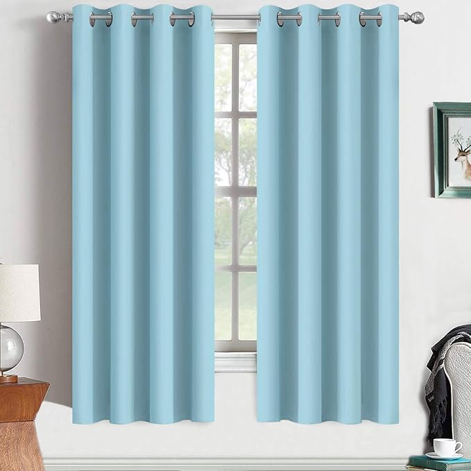 Yakamok Blackout Curtains with Grommet top Room Darkening Thermal Insulated by Yakamok