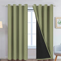 Yakamok Total Blackout Curtains, 2 Thick Layers Completely Blackout Thermal by Yakamok