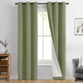Yakamok 100% Blackout Curtains for Living Room, Thermal Insulated Blackout by Yakamok