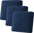 H.VERSAILTEX Velvet Stretch Couch Cushion Cover Plush Cushion Slipcover by HVERSAILTEX