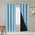 Yakamok 100% Blackout Lined Panels, Thermal Insulated Blackout Curtains by Yakamok