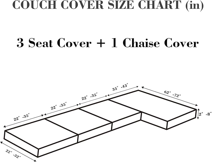 Sofa Covers Couch Covers for Sofa Pet Friendly Couch Cushion Covers Universal - Image 2