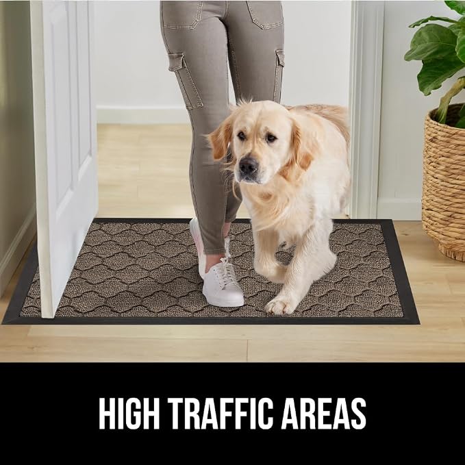 GORILLA GRIP 100% Waterproof All-Season WeatherMAX Doormat 35x23, US Designed - Image 7