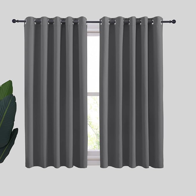 NICETOWN Grey Blackout Curtain Panels by NICETOWN