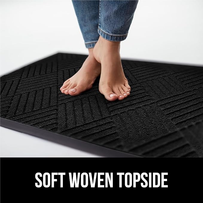 GORILLA GRIP 100% Waterproof All-Season WeatherMAX Doormat US Designed Natural - Image 7