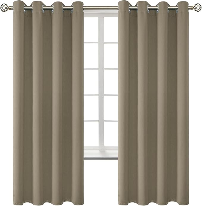 BGment Room Darkening Curtains 72 Inches Long by BGment