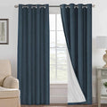 H.VERSAILTEX Linen Blackout Curtains 96 Inches Long 100% Absolutely Blackout by HVERSAILTEX