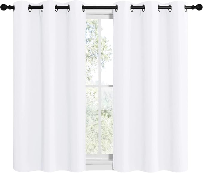 NICETOWN Draperies Curtains Panels, Blocking Out 50% Sunlight Window Treatment - Image 2