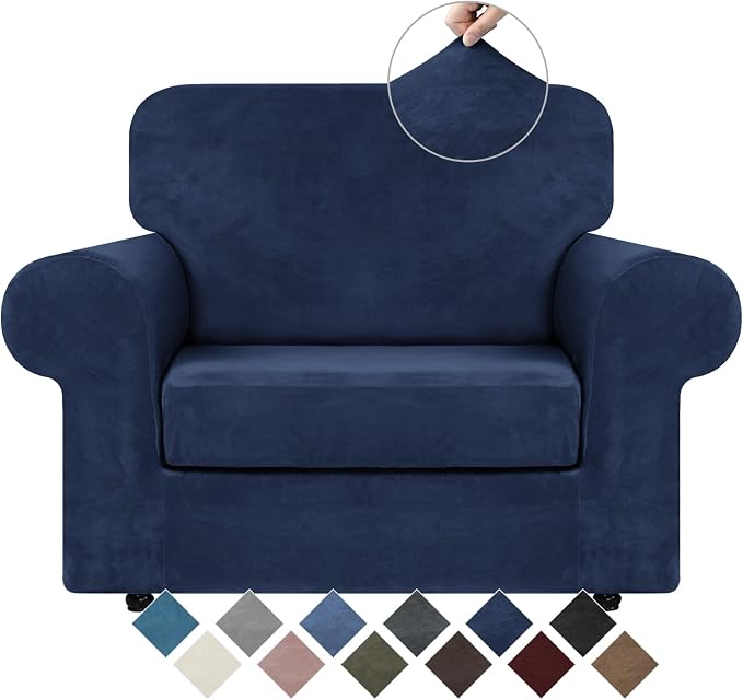 WEERRW Velvet Stretch Chair Sofa Slipcover by WEERRW