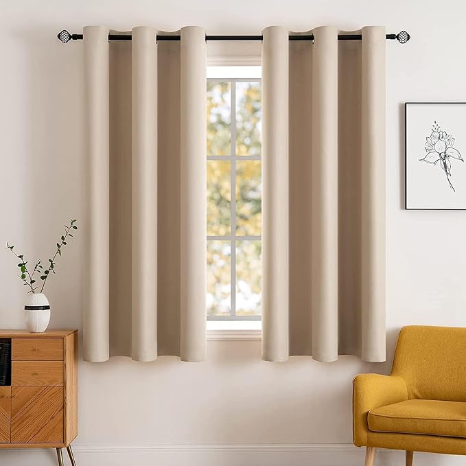 MIULEE Room Darkening Curtains Thermal Insulated Drapes Solid Window Treatment by MIULEE