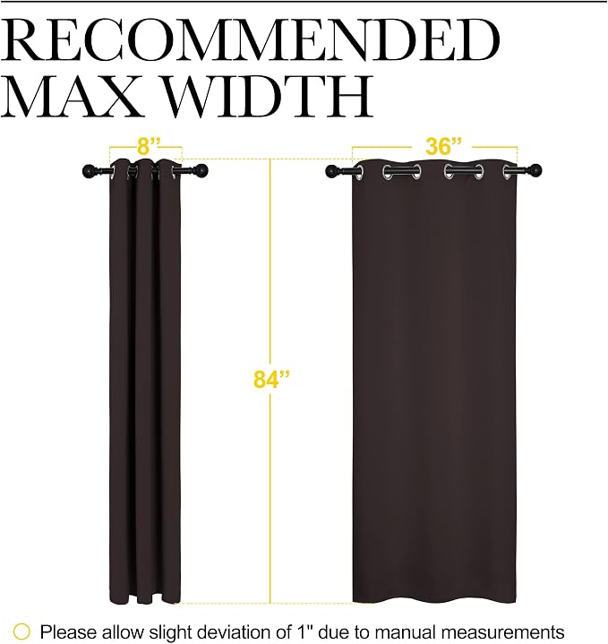 NICETOWN Energy Smart Thermal Insulated Solid Grommet Blackout Curtains/Drapes - Image 8