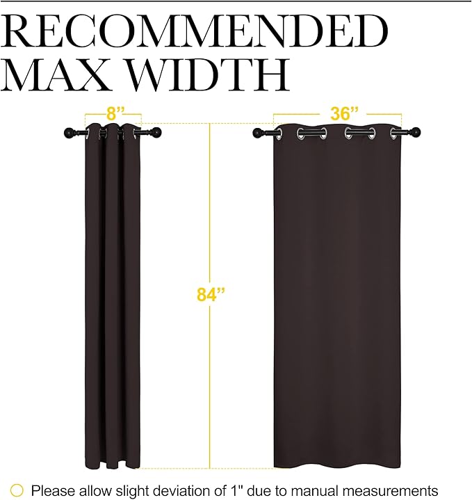 NICETOWN Energy Smart Thermal Insulated Solid Grommet Blackout Curtains/Drapes - Image 4
