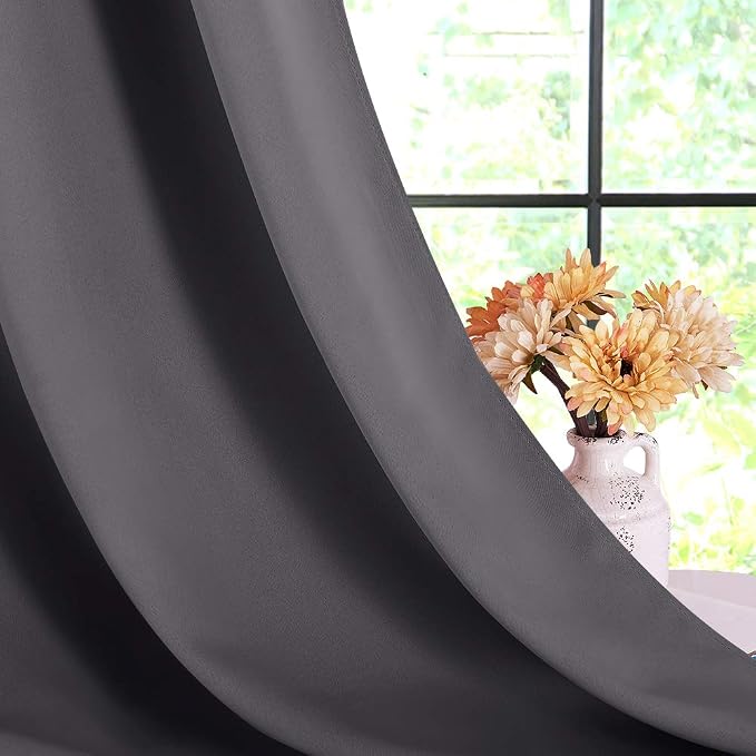 NICETOWN Bedroom Curtains Blackout Drapery Panels, Three Pass Microfiber - Image 6