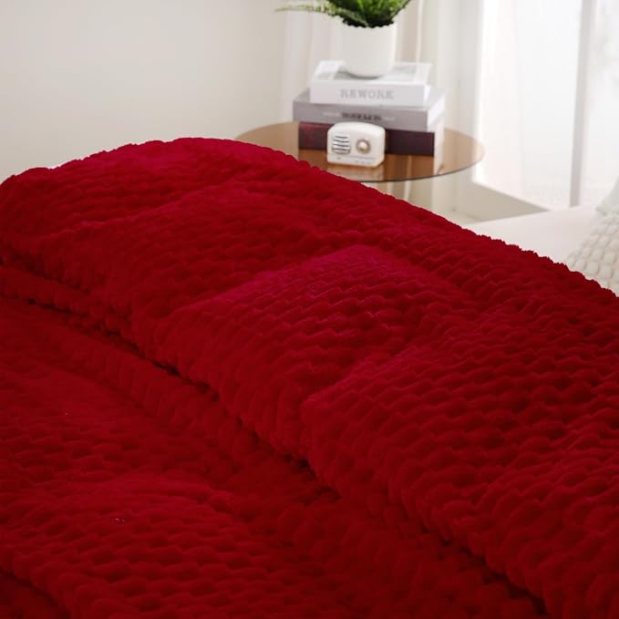 Red Throw Blanket 50"×60" inches Gifts - Image 5