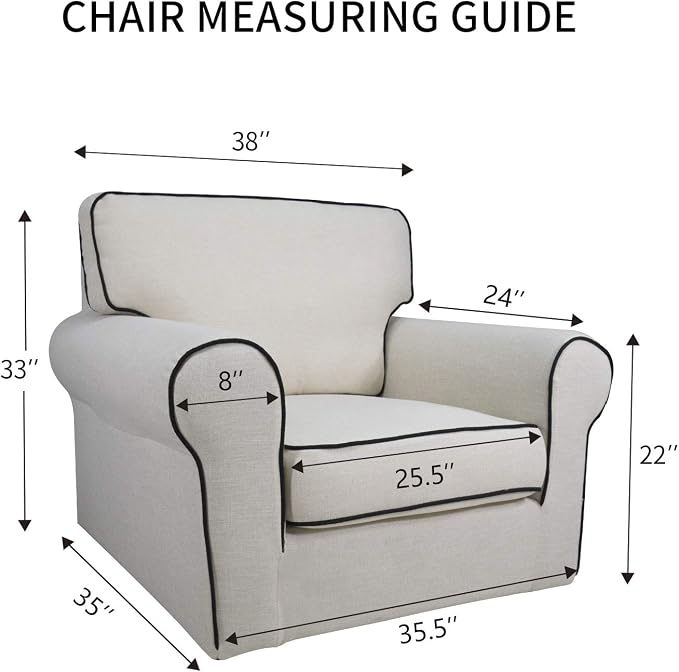 PureFit Super Stretch Chair Covers Fleece Couch Covers - Image 6
