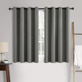 MIULEE Linen Texture Curtains for Bedroom Solid 100% Blackout Thermal Insulated by MIULEE