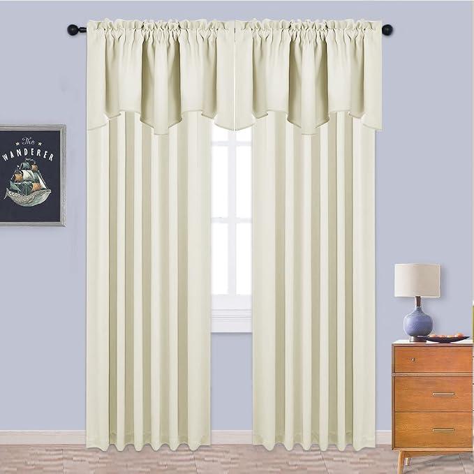 NICETOWN Blackout Valance Curtains, Farmhouse Short Kitchen Curtain Valances - Image 5