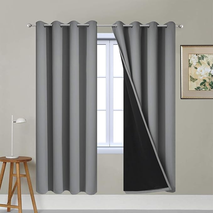 Yakamok Soft and Smooth Full Shading Curtains, 100% Blackout Curtains by Yakamok