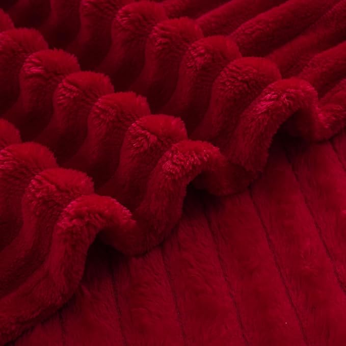 Red Fleece Throw Blanket 108”×90” - Image 6