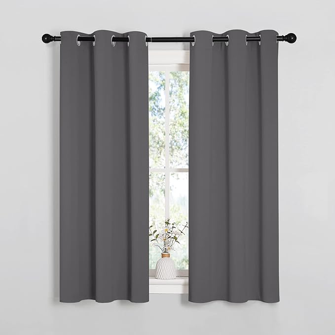 NICETOWN Bedroom Curtains Blackout Drapery Panels, Three Pass Microfiber - Image 2