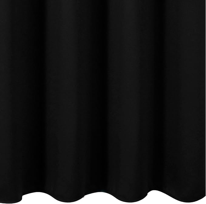 LEMOMO Blackout Curtains 66 x 95 inch/Black Curtains Set of 2 Panels/Thermal - Image 9