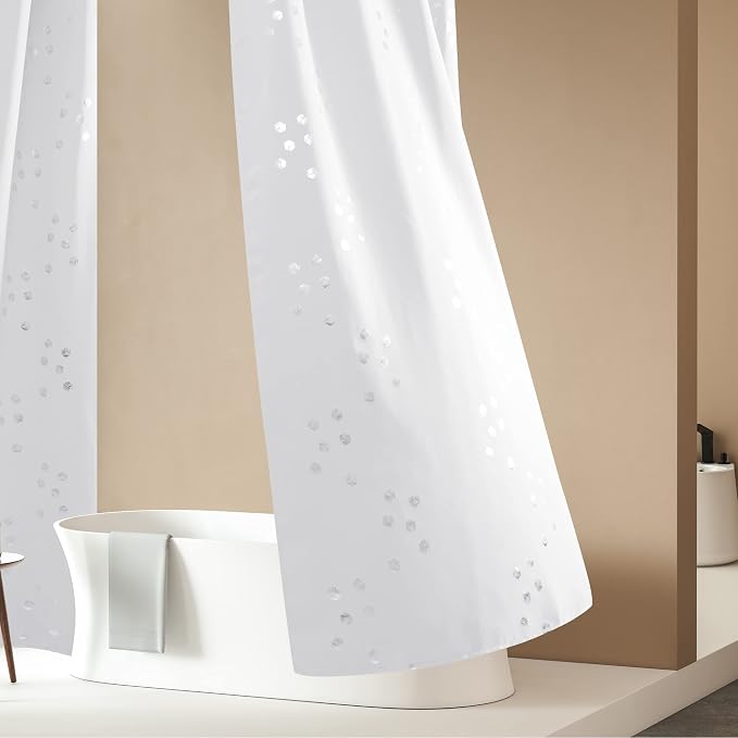 Deconovo Designer Series Silver Cubic Print Room Darkening Curtains - Image 7